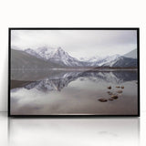 Large abstract wall art depicting the Idaho landscape in muted earth tones on a framed acrylic.