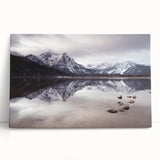 Black and white stretched canvas of Idaho scenery, ideal for kitchen wall art or bedroom ambiance.