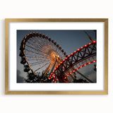 Extra large abstract art print of Chicago skyline in muted gray and blue tones on a framed canvas.