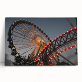 Black and white photo of Chicago skyline on stretched canvas, ideal for kitchen wall art.