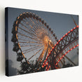 Chicago skyline depicted in muted blue tones on a large stretched canvas, suitable for kitchen wall art.