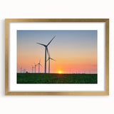 Abstract art print depicting textured scenery of Indiana in muted earth tones, framed in gold, ideal for living room decor.