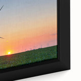 Textured black wall art of Indiana scenery with vibrant colors on a framed canvas, ideal for living room decor.