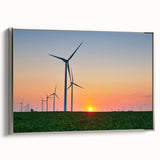 Framed canvas depicting a vintage-style Indiana landscape with colorful art in muted earth tones.