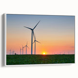 Vintage poster art of Indiana scenery on a large framed canvas, featuring vibrant colors against a black background.