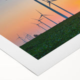 Art deco poster of Indiana scenery in muted green and beige tones on rolled canvas, suitable for dining room wall art.