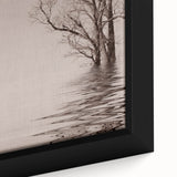 Extra large framed canvas of a textured Iowa scenery in black with colorful accents, ideal for living room decor.