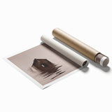 Rolled print of Iowa scenery with vibrant floral art, ideal for classy bathroom wall art.