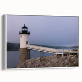 Vintage poster art of Acadia, Maine, featuring colorful art on a large framed canvas, ideal for living room ambiance.