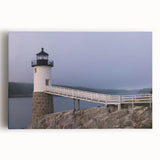 Black and white photo of Acadia National Park on stretched canvas, ideal for kitchen art.