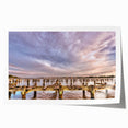 Rolled print of Annapolis scenery featuring floral designs in soft pastel colors.