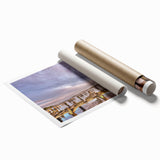 Extra large rolled print of Annapolis scenery featuring floral designs in soft pastel colors.
