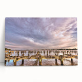 Black and white photo of Annapolis scenery on stretched canvas, suitable for kitchen or bedroom wall art.