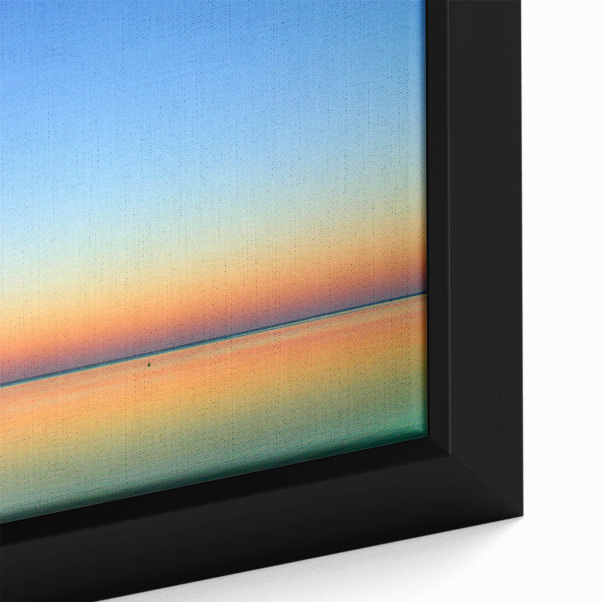 Extra large framed canvas featuring a textured depiction of a Massachusetts cape in black with vibrant color accents.