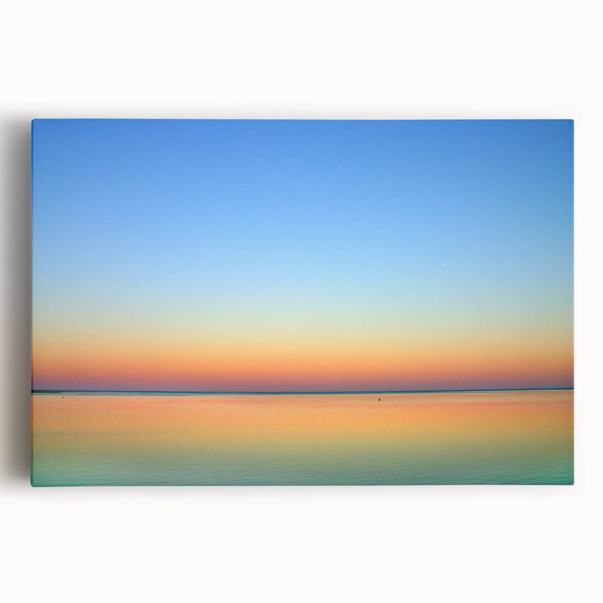 Black and white photograph of Massachusetts Cape scenery on large stretched canvas, suitable for kitchen wall art.