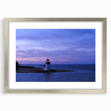 Textured abstract art print of a Massachusetts Nantucket scenery in silver frame, ideal for bedroom art.