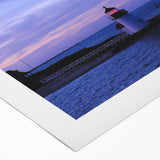 Art Deco-style poster of Nantucket scenery on rolled canvas, featuring soft pastel colors, suitable for dining room wall art.