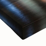 Large art of Detroit skyline in black and white on stretched canvas, suitable for bedroom wall decor.