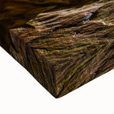 Black and white landscape art painting of Michigan's Upper Peninsula on stretched canvas, suitable for bedroom wall decor.