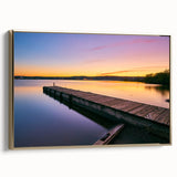 Framed canvas wall art featuring a vintage-style landscape of Minnesota with muted gold and black tones.