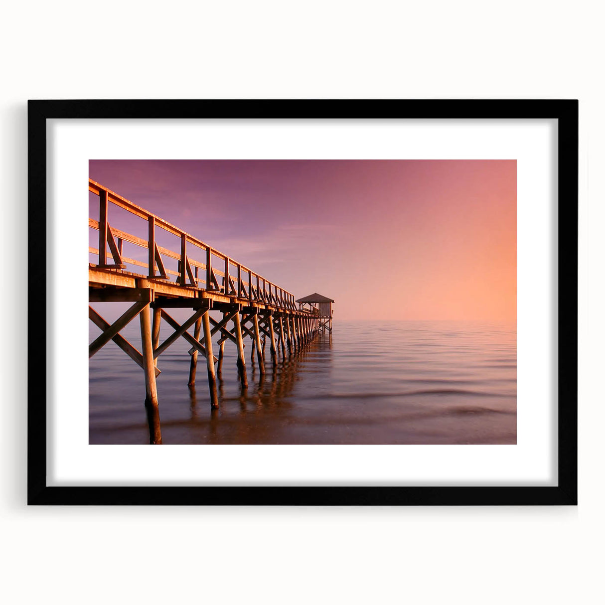Abstract art print of a colorful, textured Mississippi landscape on a large framed canvas, ideal for living room decor.
