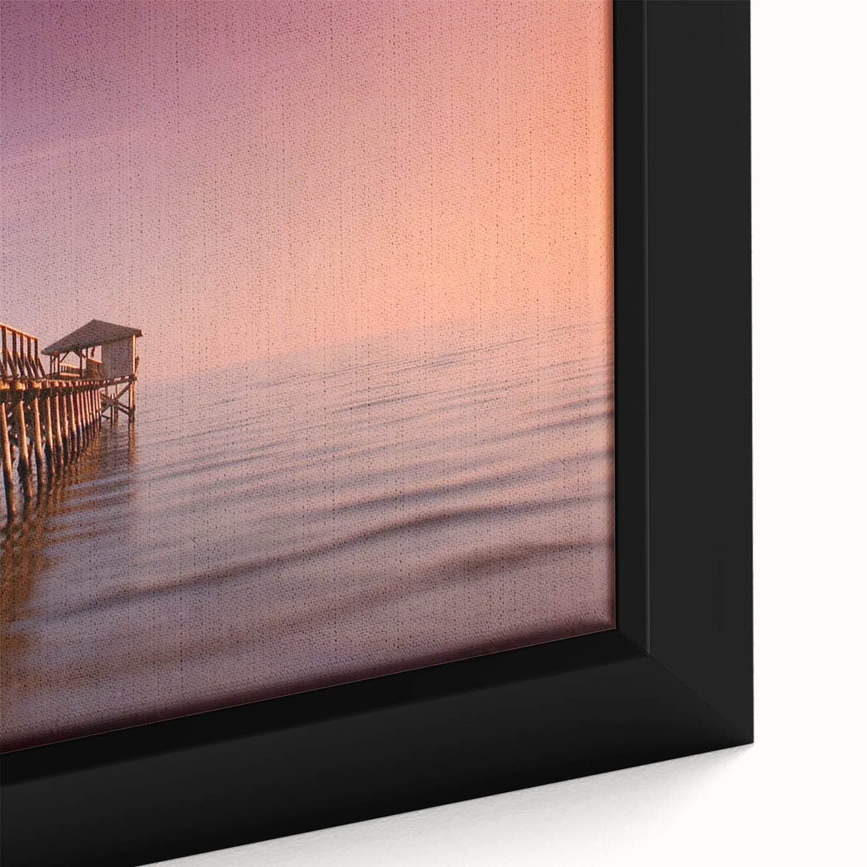 Extra large framed canvas featuring a textured depiction of a Mississippi landscape in black with colorful accents.