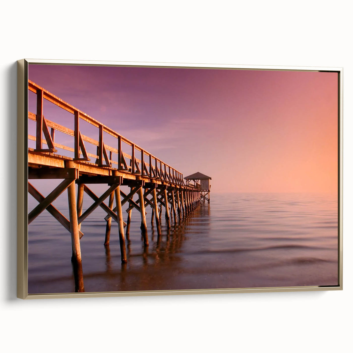 Framed canvas featuring a vintage-style Mississippi landscape in muted gold and black tones, ideal for bedroom wall decor.