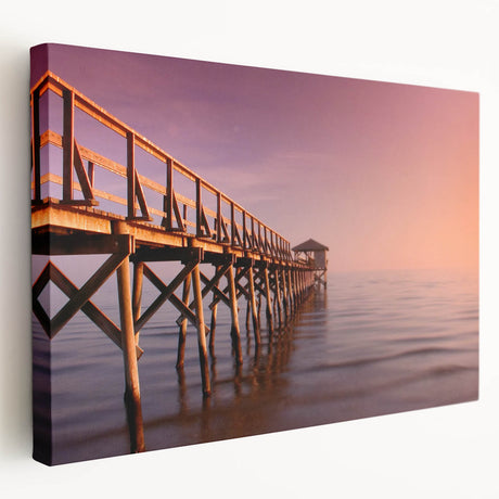 Panoramic Mississippi landscape on large stretched canvas, featuring muted green and blue tones, ideal for kitchen wall art.