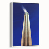 Vintage poster art of Kansas City skyline in vibrant colors on a large framed canvas, ideal for living room decor.