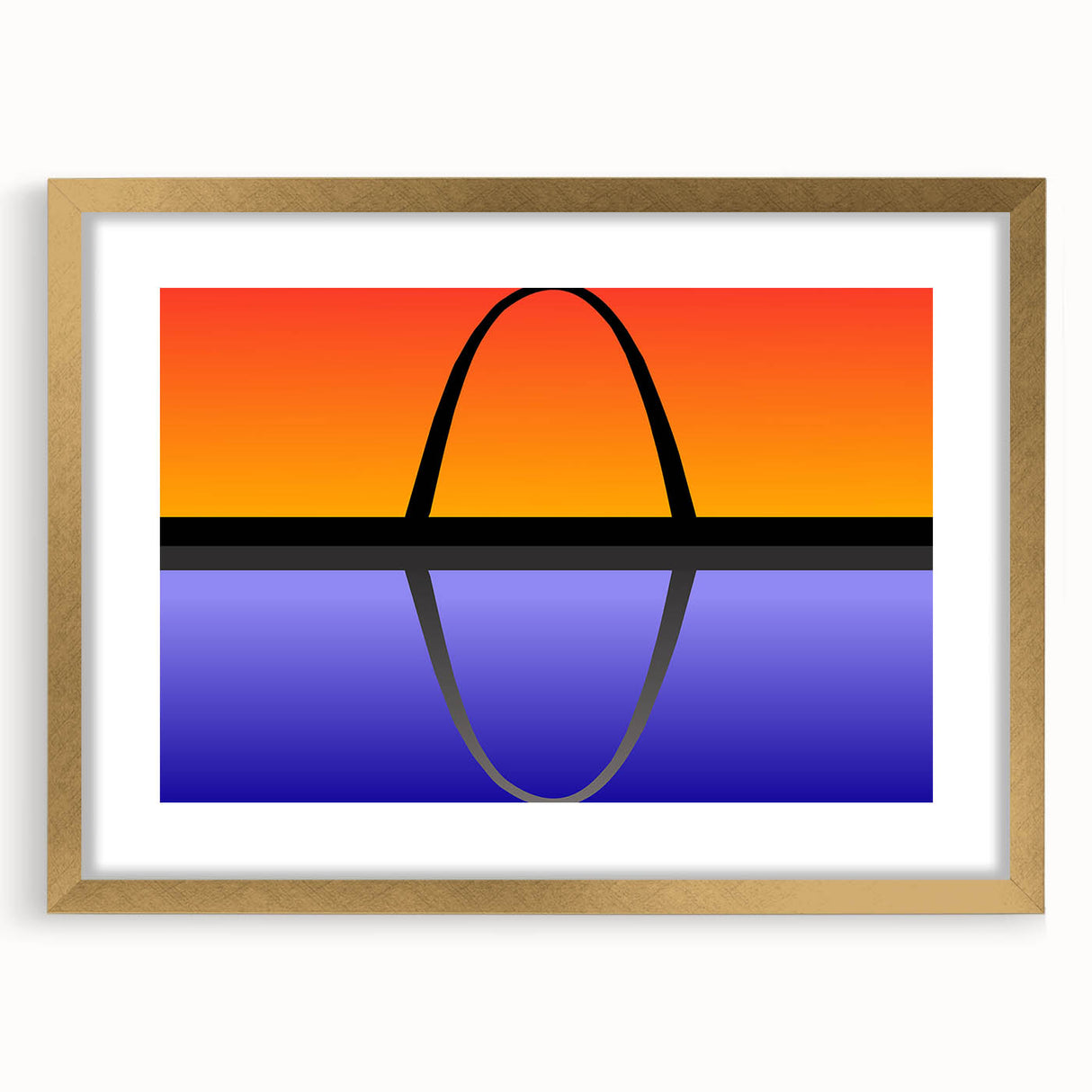 Extra large textured abstract art print of St.
