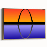 Vintage poster art of St. Louis skyline on framed canvas with black and gold tones, ideal for bedroom wall art.