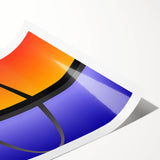 Extra large wall art featuring line art flowers over a St.