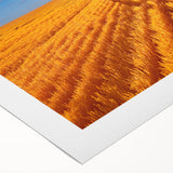 Art deco poster of Montana scenery in pastel colors on rolled canvas, suitable for dining room decor.