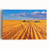 Large black and white photo of Montana scenery on stretched canvas, ideal for kitchen wall art.