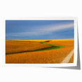 Rolled print of Nebraska scenery with muted earth tones, ideal for art wall dining room.