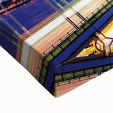 Black and white landscape art painting of New Jersey scenery on stretched canvas, suitable for bedroom wall art.