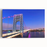 Black and white stretched canvas featuring a panoramic New Jersey cityscape, ideal for kitchen wall art.
