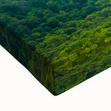 Black and white landscape painting of the Blue Ridge Mountains on stretched canvas, suitable for bedroom wall art.