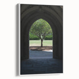 Vintage poster art of Durham, North Carolina on extra large framed canvas.