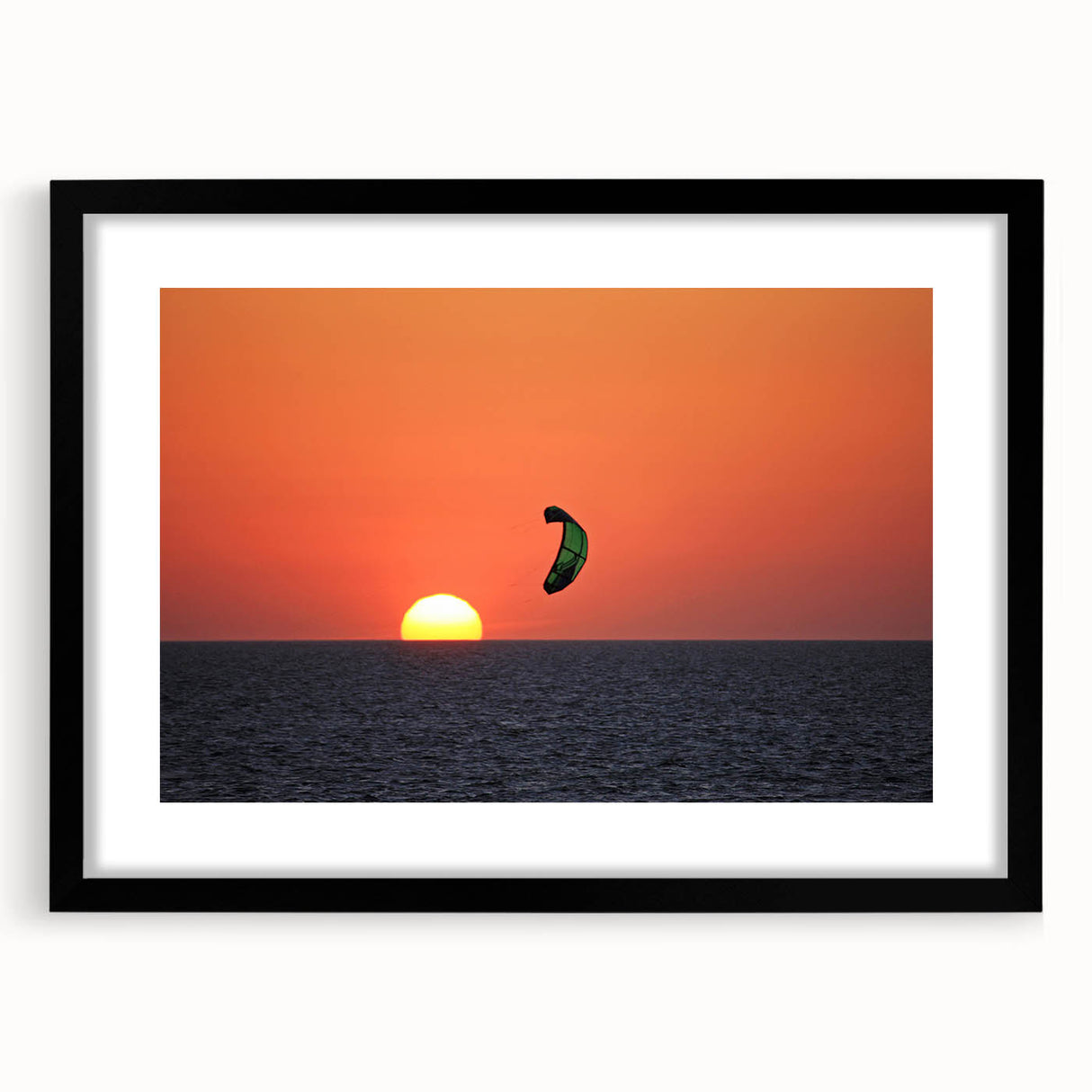 Colorful abstract art print of the Outer Banks, featuring vibrant, textured colors on a large framed canvas.