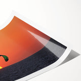 Extra large wall art featuring line art flowers in soft pastel shades on a rolled canvas.