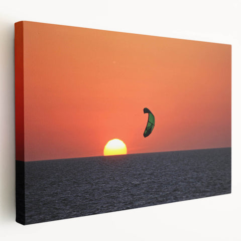 Panoramic Outer Banks, North Carolina scenery on stretched canvas, featuring soft blue and beige tones.