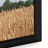 Close-up of a textured black wall art depicting North Dakota scenery, using vibrant colors on a framed canvas.