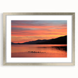 Textured abstract art print of Adirondack scenery in muted earth tones on a framed canvas, suitable for bedroom decor.