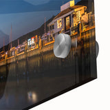 Large abstract wall art featuring a mid-century modernist design of Long Island scenery on acrylic glass.