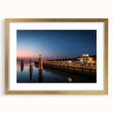 Extra large abstract art print of Long Island scenery in muted earth tones, framed in gold, suitable for living room decor.