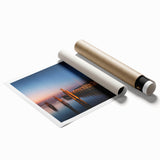 Extra large rolled print of Long Island scenery with floral elements in soft pastel shades.