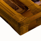 Black and white landscape art painting of Central Park on large stretched canvas, suitable for bedroom wall decor.