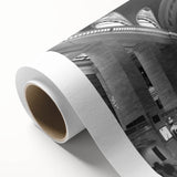 Art deco poster of Grand Central Station in muted gray tones on rolled canvas, ideal for nursery wall art.