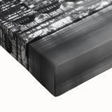 Black and white large art canvas featuring the Statue of Liberty, ideal for bedroom wall decor.